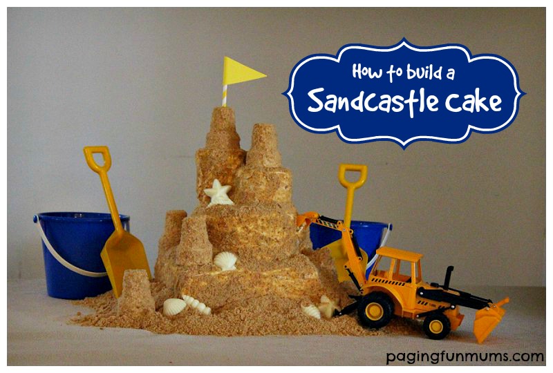 How to build a Sandcastle Cake Tutorial