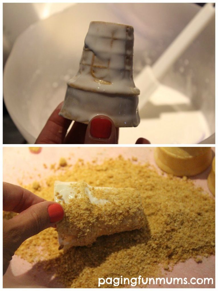 Making Mini Edible Sandcastles for a cake - Paging Fun Mums