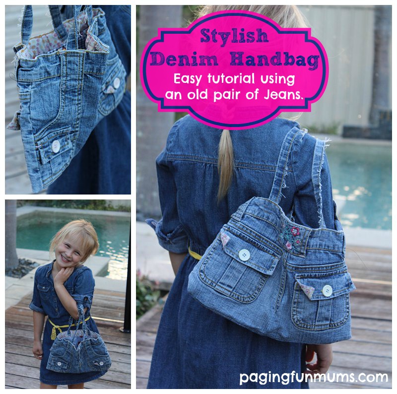 How to Make a Handbag Using a Pair of Jeans Paging Fun Mums