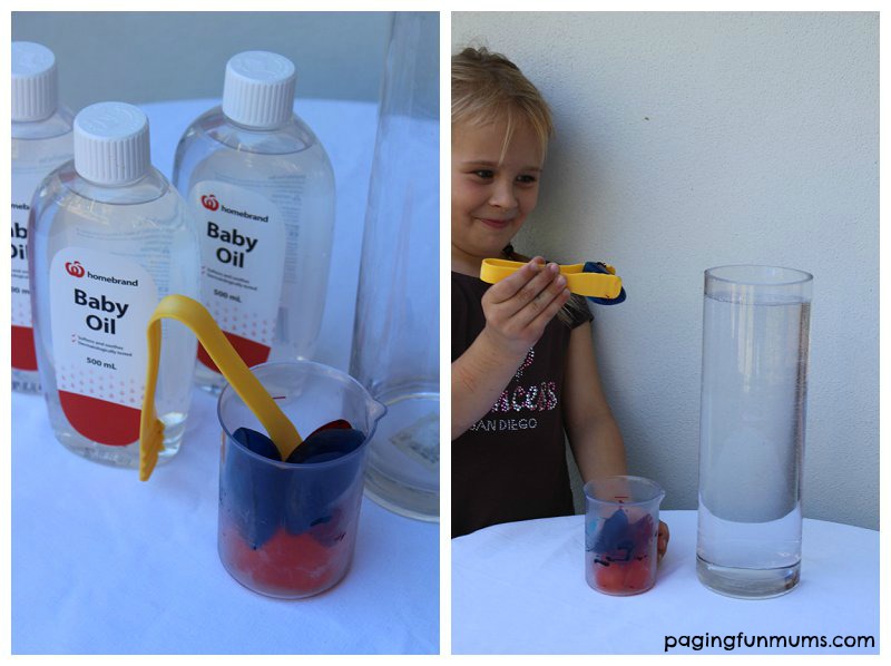 Kids Science Experiments with Oil
