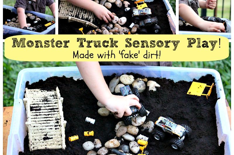 Monster Truck Sensory Play!