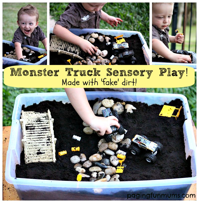 Monster Truck Sensory Play!