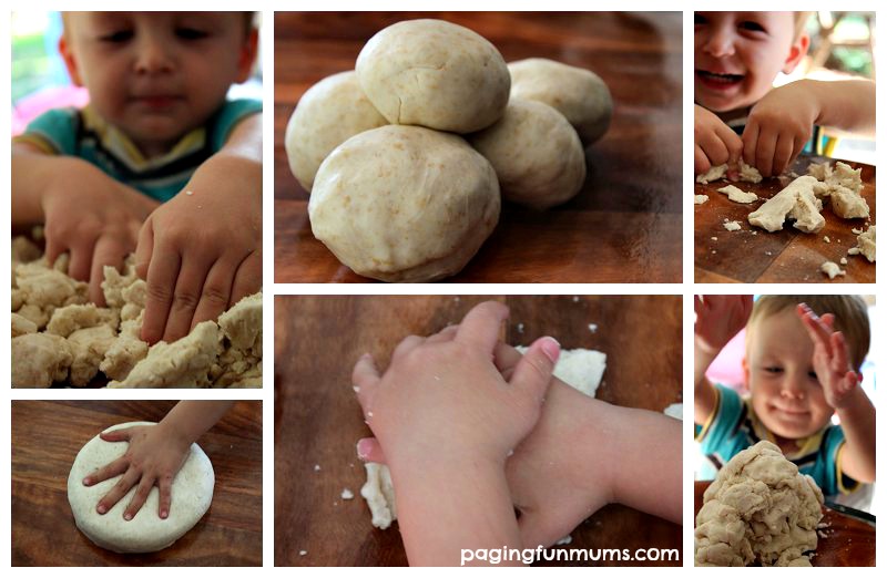 Natural Play Dough Recipe - safe for toddlers.