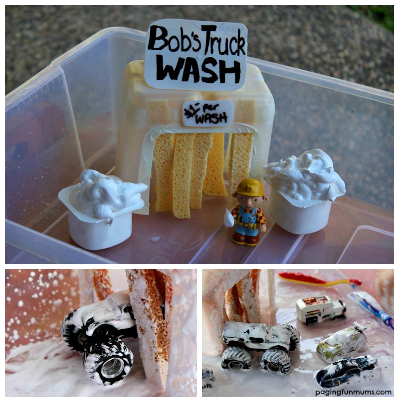 Cool DIY Toy Car Wash that the Kids will love to play with.