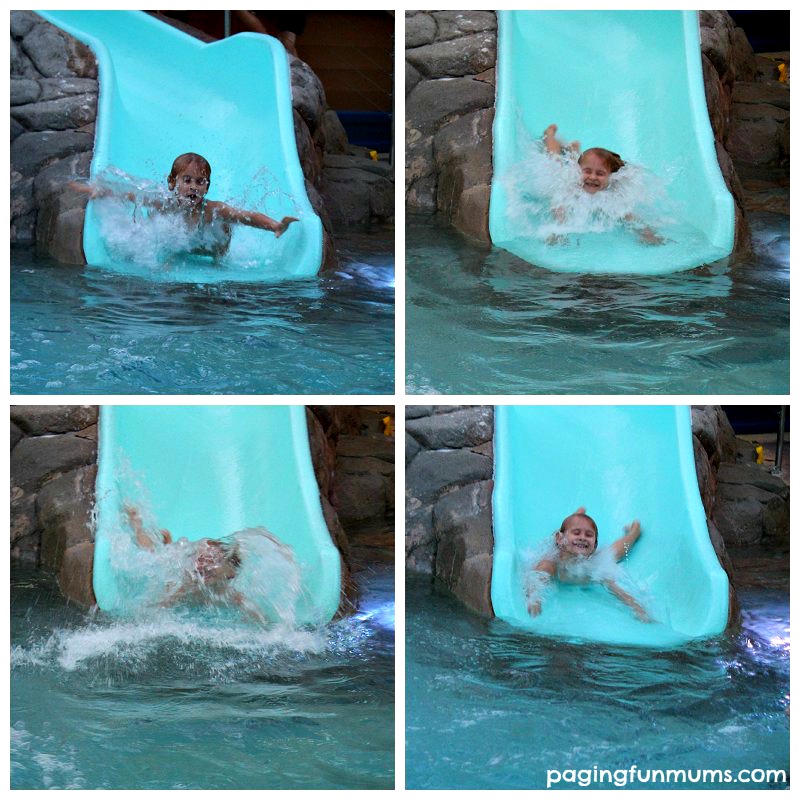 Waterslide action!