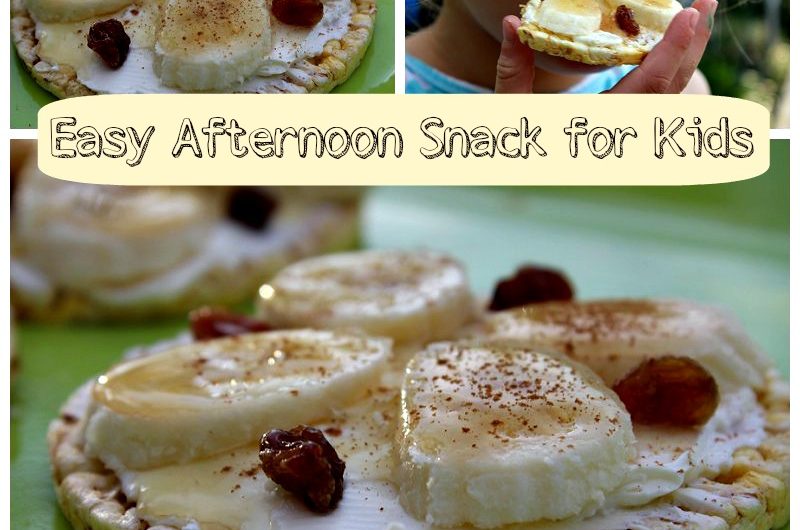 Banana Rice Cakes – Healthy Afternoon Snack for Kids