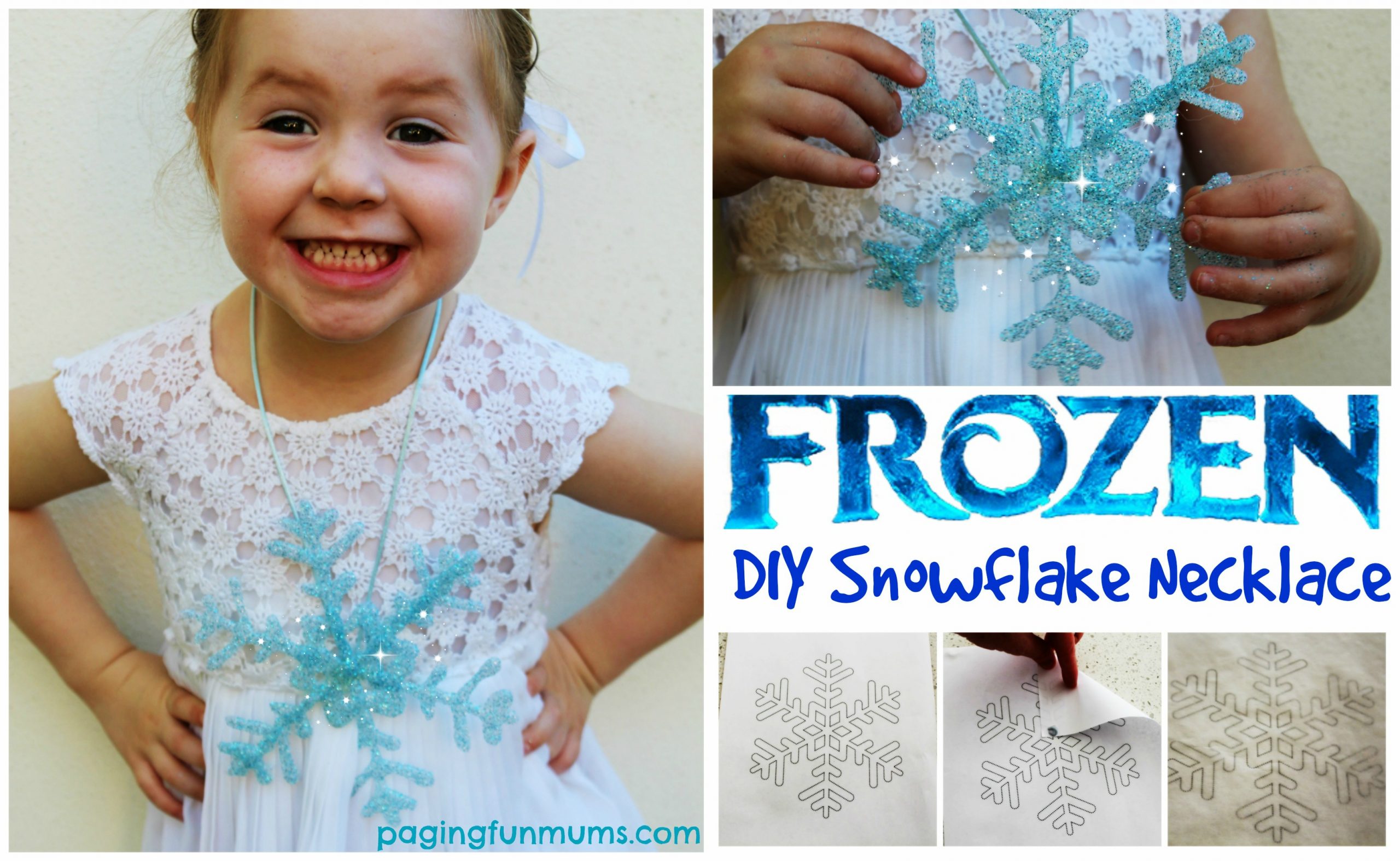 Snowflake Earrings and Necklace - Adventures of a DIY Mom
