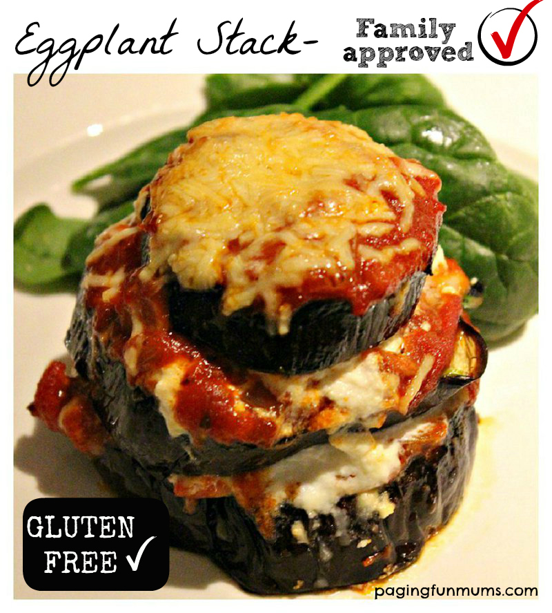 Gluten Free Vegetarian Eggplant Stack!