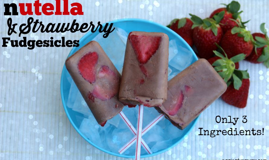 Nutella and Stawberry Fudgesicles