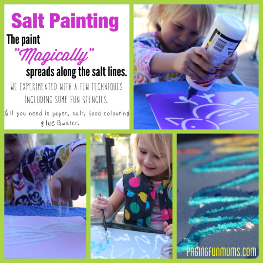 Salt painting