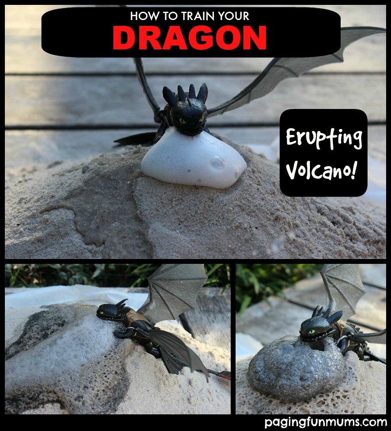 Toothless How To Train Your Dragon Erupting Volcano