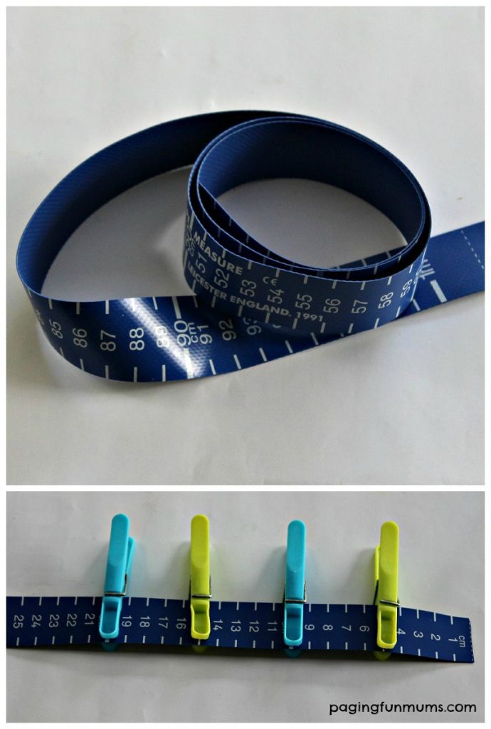 Using a Tape Measure to help learn basic Math