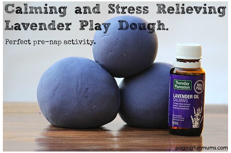 Calming and Stress Relieving Lavender Play Dough