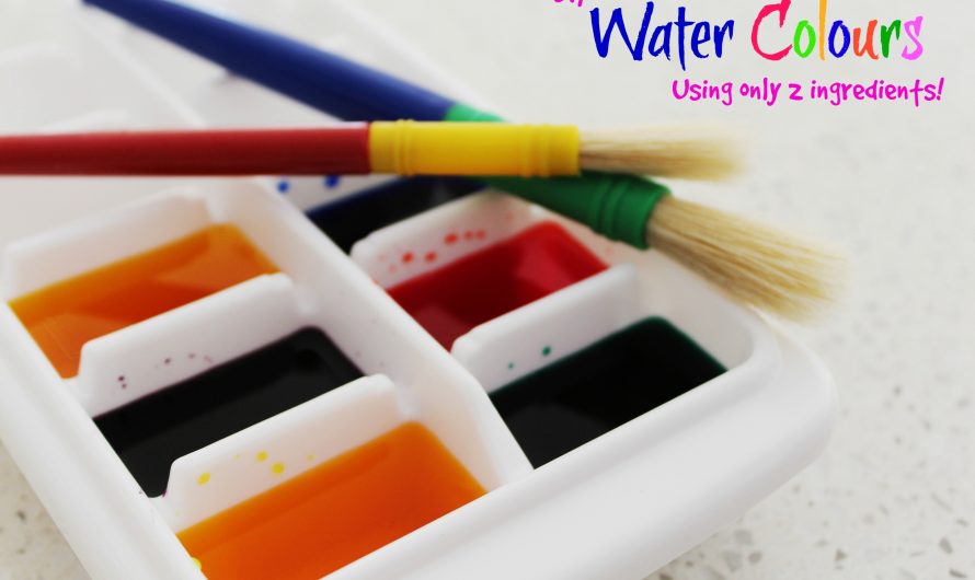 DIY Water Colours using only 2 ingredients