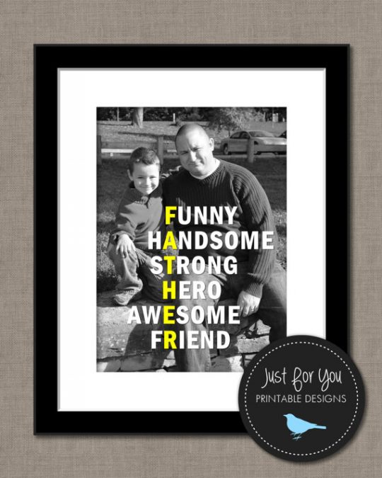 Father's Day Photo Printable