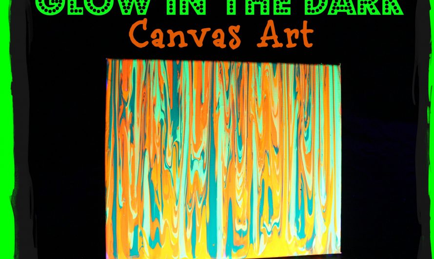 Glow in the dark canvas art