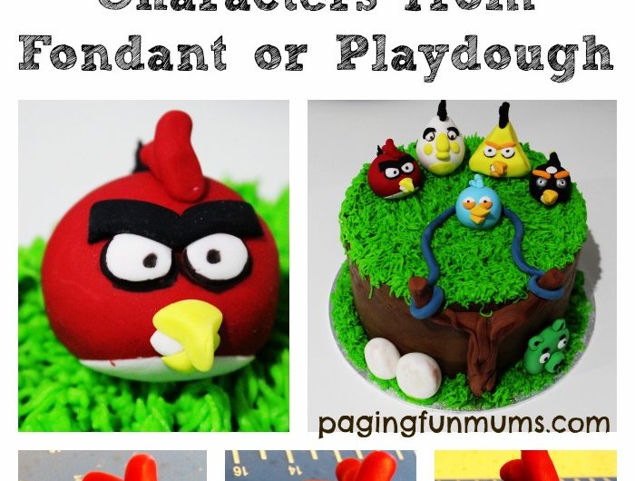 How to make Angry Bird Characters from Fondant or Playdough