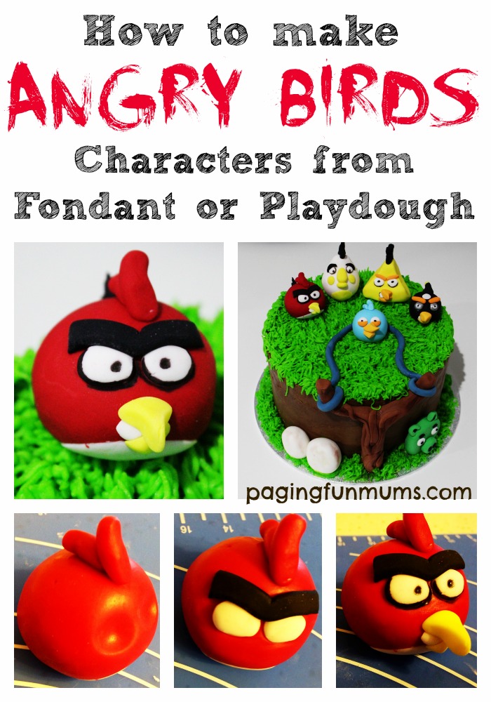 How to make Angry Birds Characters from Fondant or Playdough