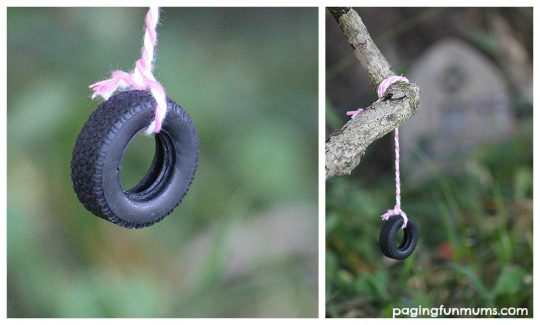 How to make a Mini Tyre Swing for your Fairy Garden