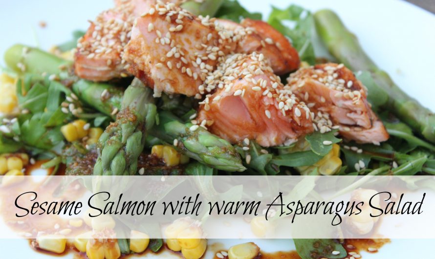 Sesame Salmon with warm Asparagus Salad