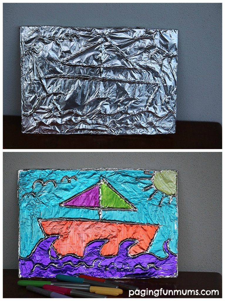 Картины из фольги