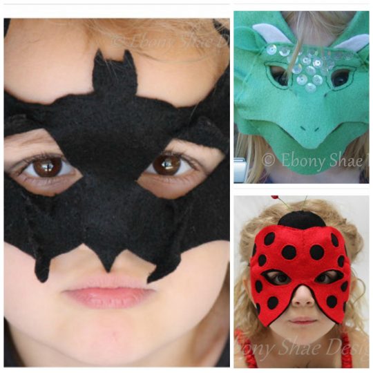 Awesome Mask Patterns - perfect to complete a Halloween Costume