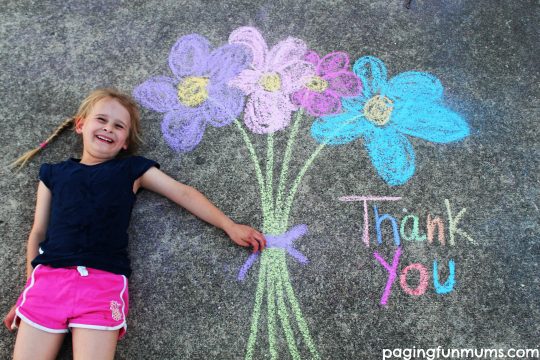 Chalk Drawing Photo Ideas - Thank you!