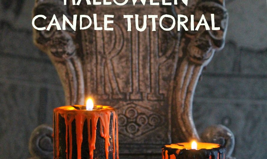 DIY Halloween Candle Centrepiece