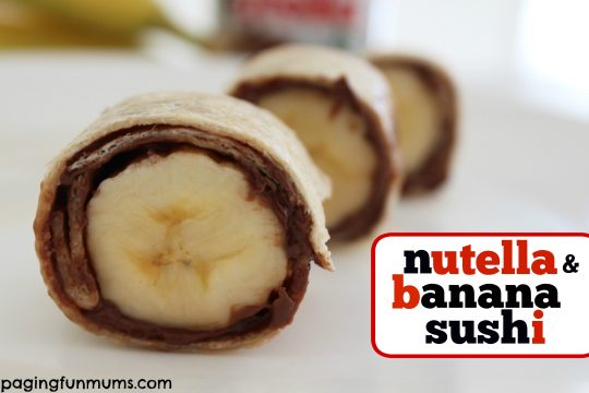 Nutella & Banana Sushie