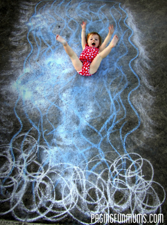 Waterslide Chalk Art