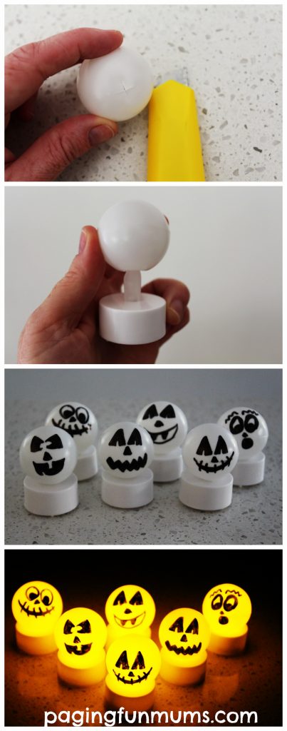 Glowing Halloween Ornaments - easy & inexpensive!