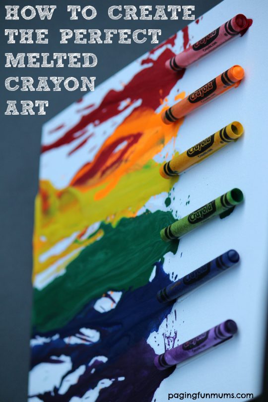 How to create the perfect Melted Crayon Art!