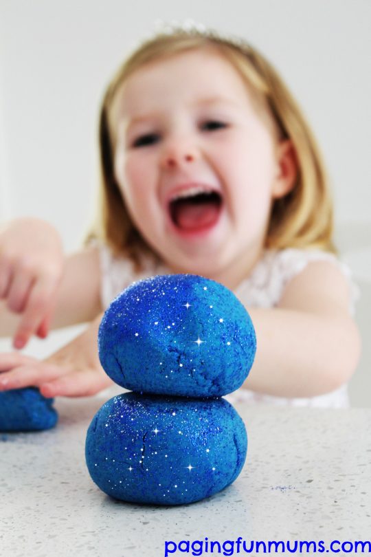 Playing with Frozen Playdough