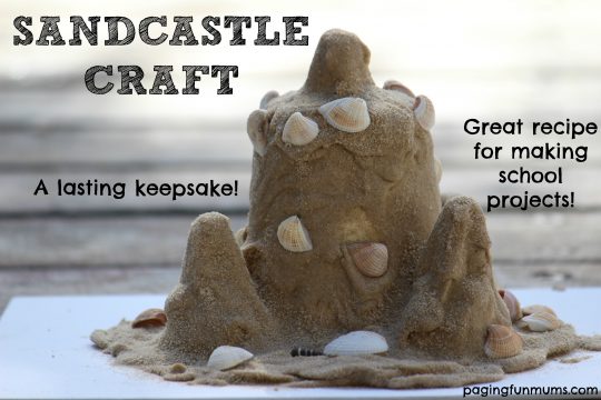 Sandcastle Craft - a childhood keepsake that will last forever!