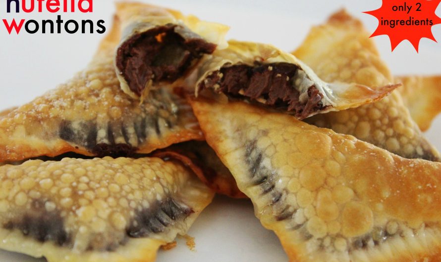 Delicious Nutella Wontons…only 2 ingredients