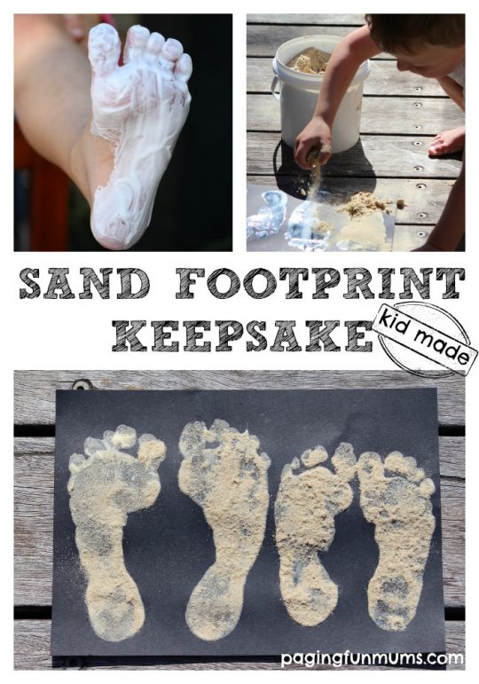 Easy Sand Footprint Keepsake