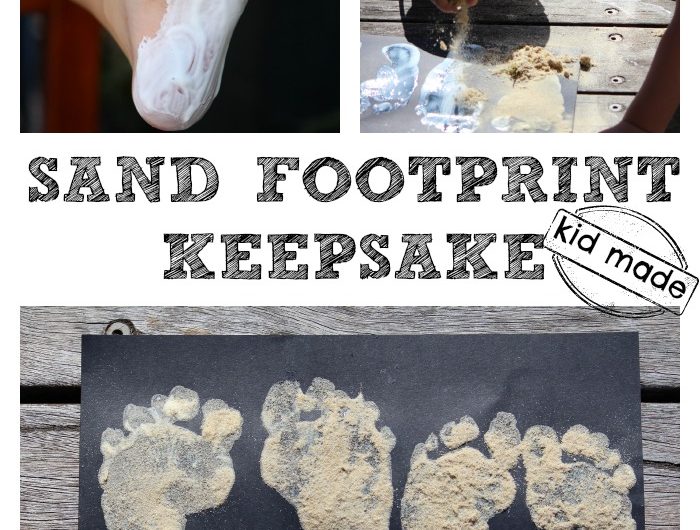 Easy Sand Footprint Keepsake