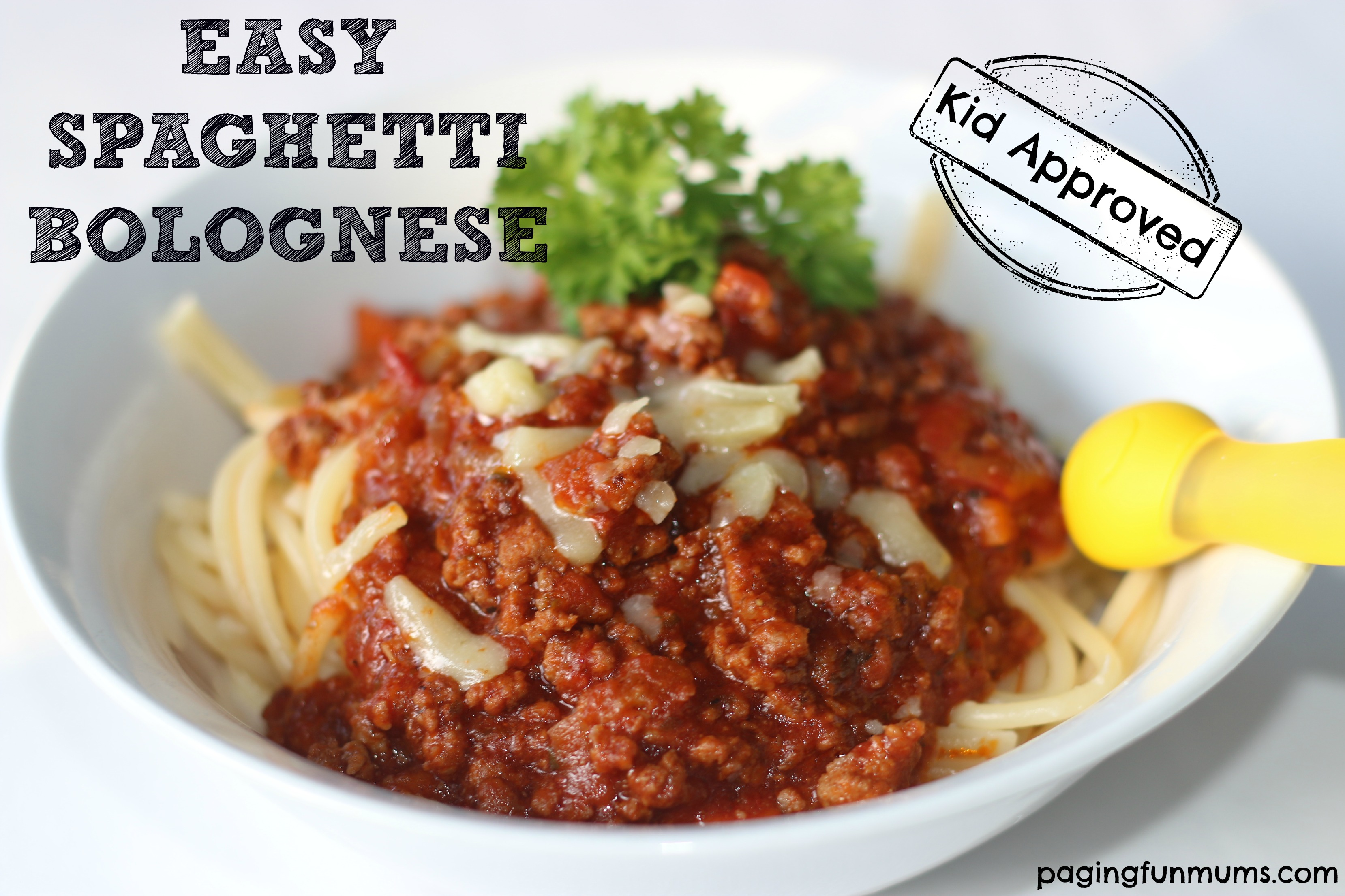 Easy Spaghetti Bolognese Recipe that our familiy loves!