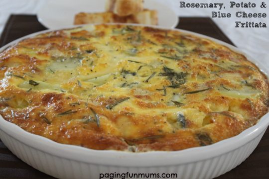 Rosemary, Potato & Blue Cheese Frittata - simple and delicious