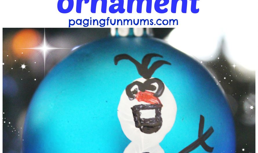 Thumbprint Olaf Ornament