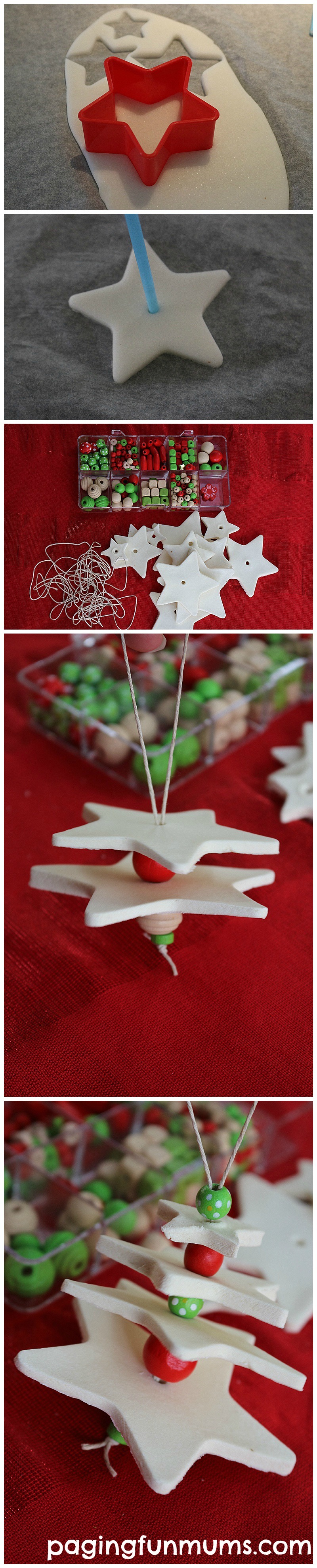 Clay Christmas Tree Craft perfect to do with children - made using homemade clay!