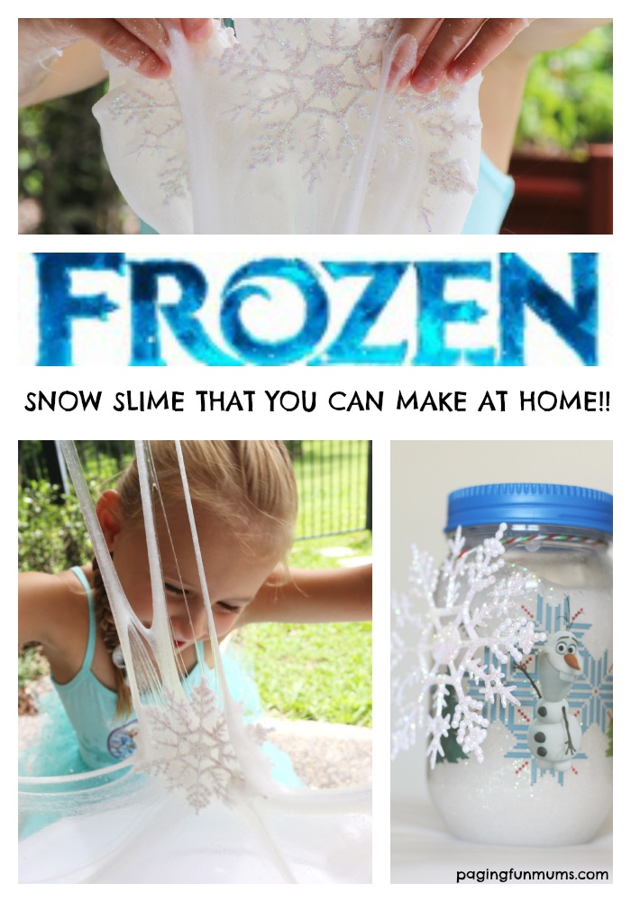 Frozen Snow Slime! What 'Frozen' fan wouldn't love this sensory activity!