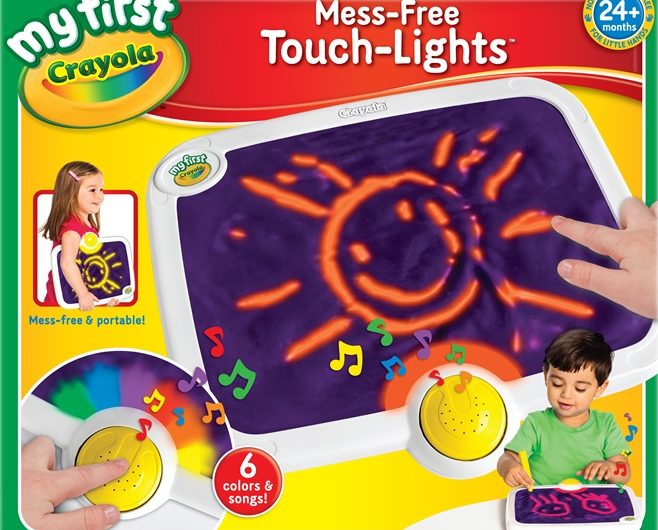 Crayola My First Mess Free Touch Lights – a review of a super FUN product!