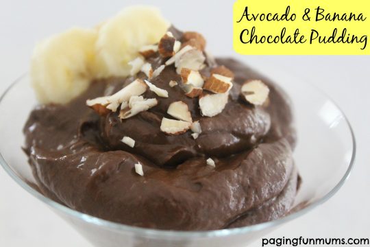 Avocado & Banana Chocolate Pudding