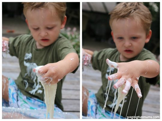 Dinosaur Sludge - Sensory Play Idea