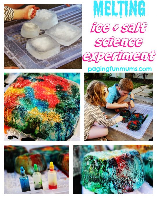 Melting Ice & Salt Science Experiment