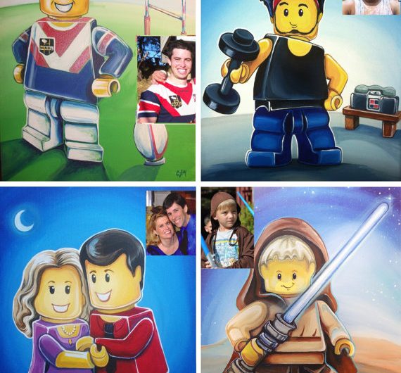 Custom Lego Portrait Prints – featured Etsy Store