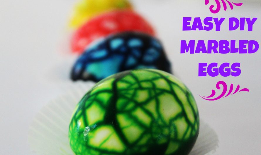 Easy DIY Marbled Eggs – includes video tutorial