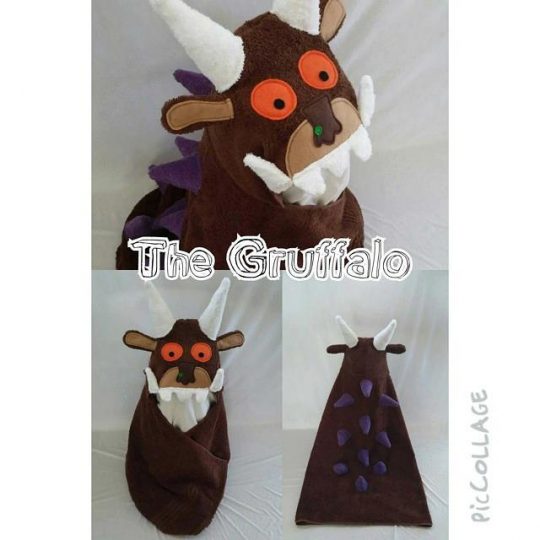 The Gruffalo - a FUN hooded bath towel!