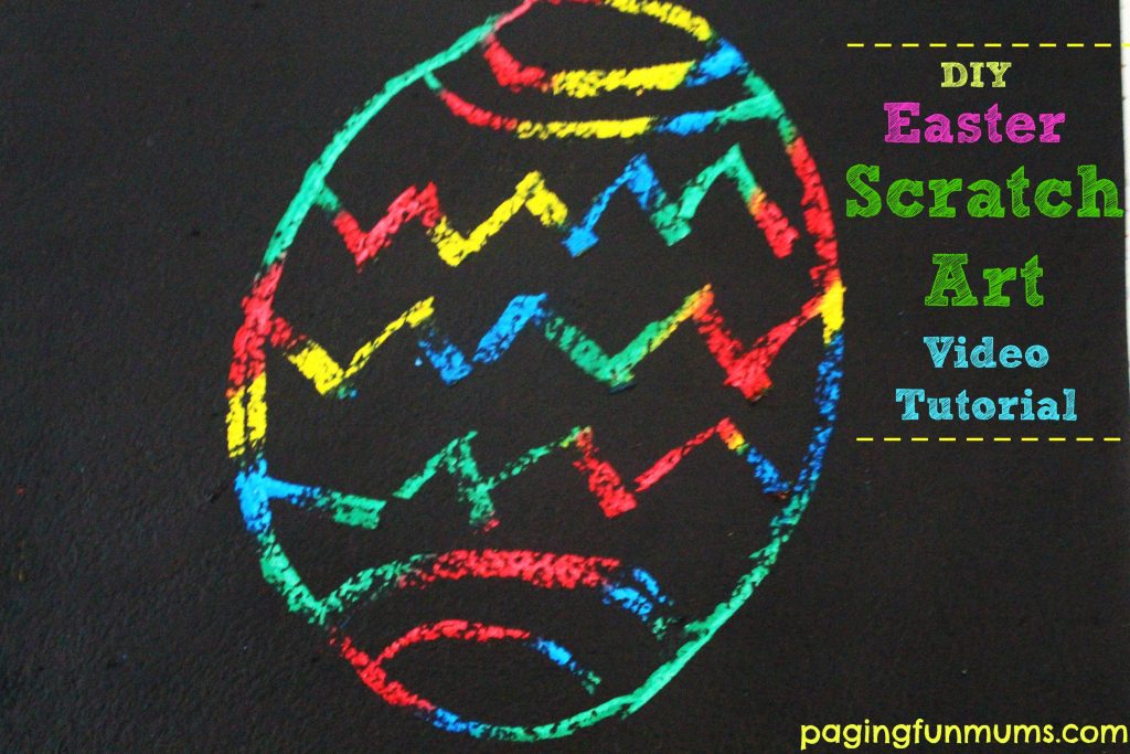 DIY Scratch Art...Easter style. Includes easy video tutorial